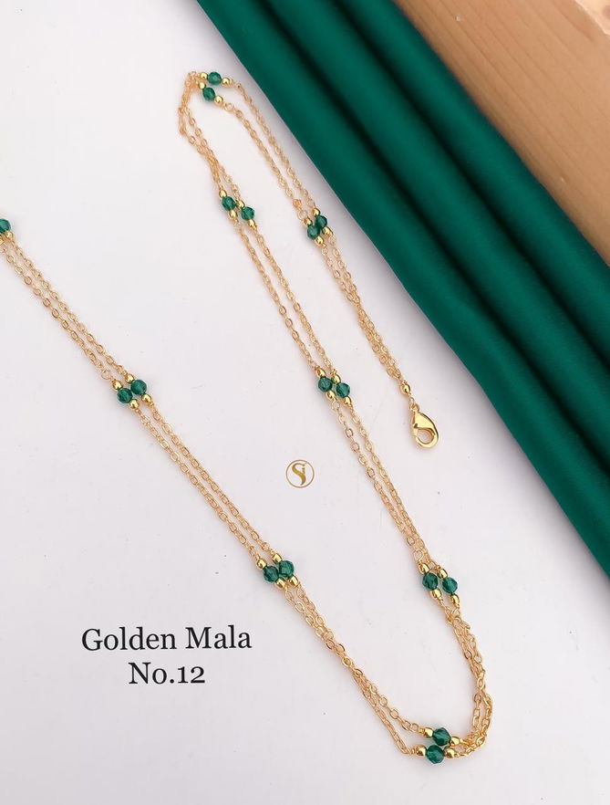 Accessories Daily Wear Golden Fancy Mala 2
